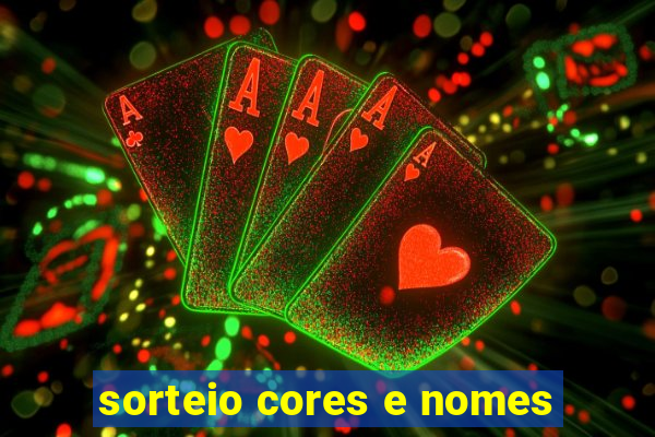 sorteio cores e nomes